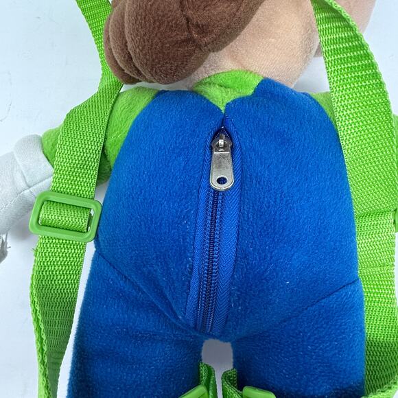 Nintendo Luigi Plush Backpack Super Mario Bros Green Character Bag 16" - Picture 14 of 14